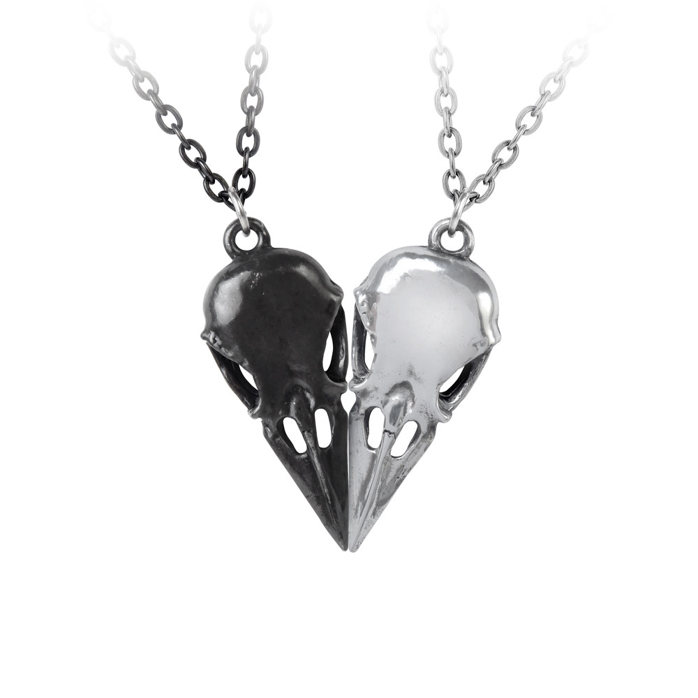 Alchemy - COEUR CRANE - COUPLE'S FRIENDSHIP Necklace - Silver coloured